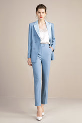 Blue Formal Tuxedo Pant suit - FashionByTeresa